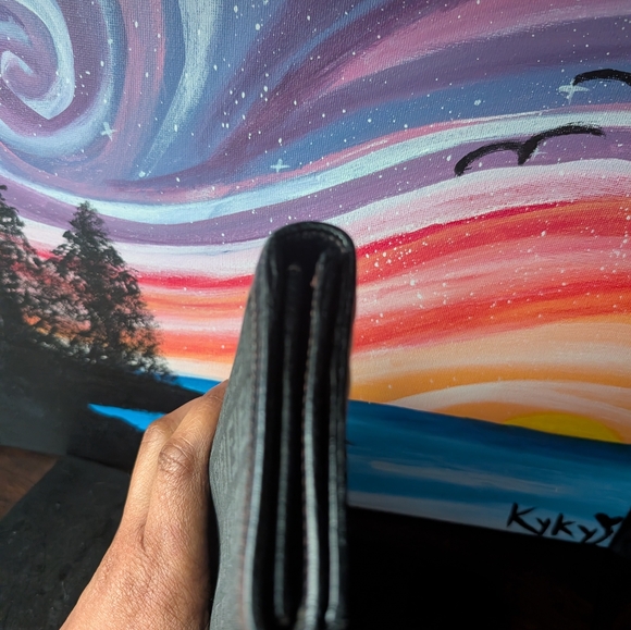 Fendi Black Wallet with Gold Charm - Picture 10 of 10